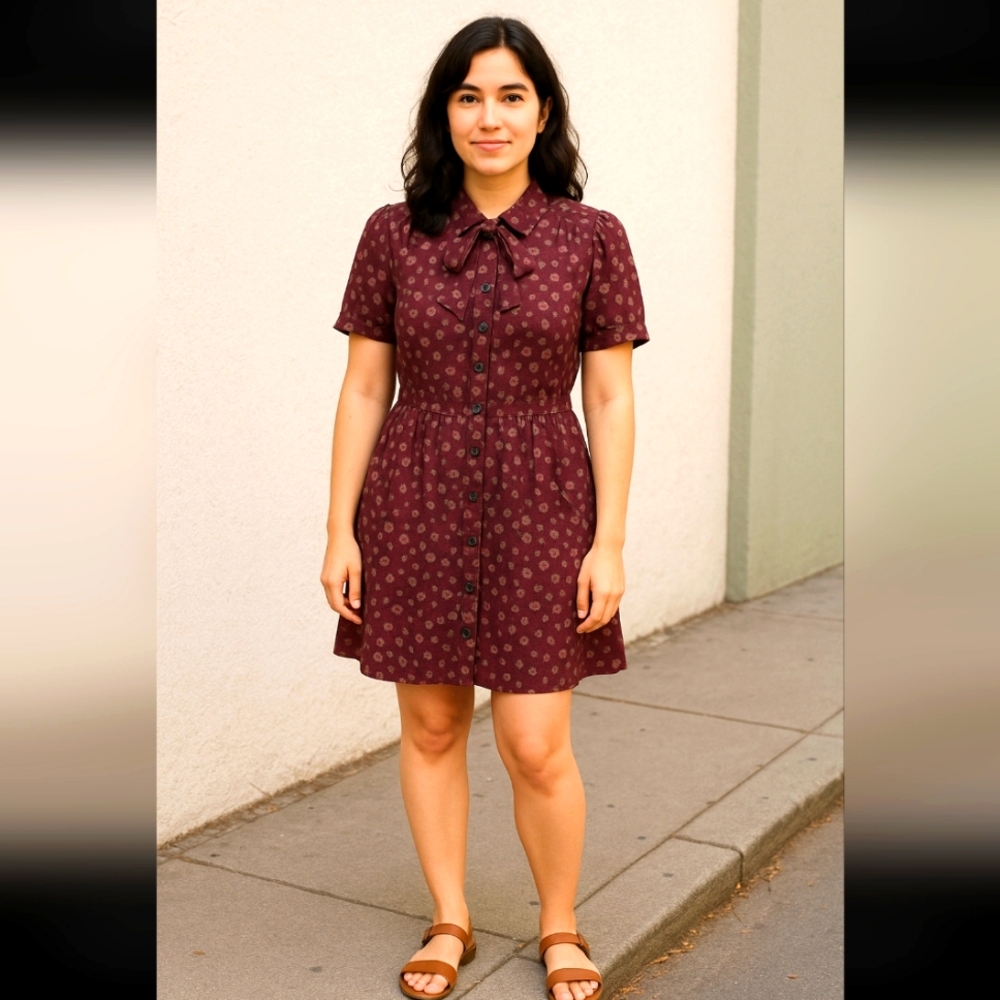 Floral Button-Up Dress Marc by Marc Jacobs sz 0